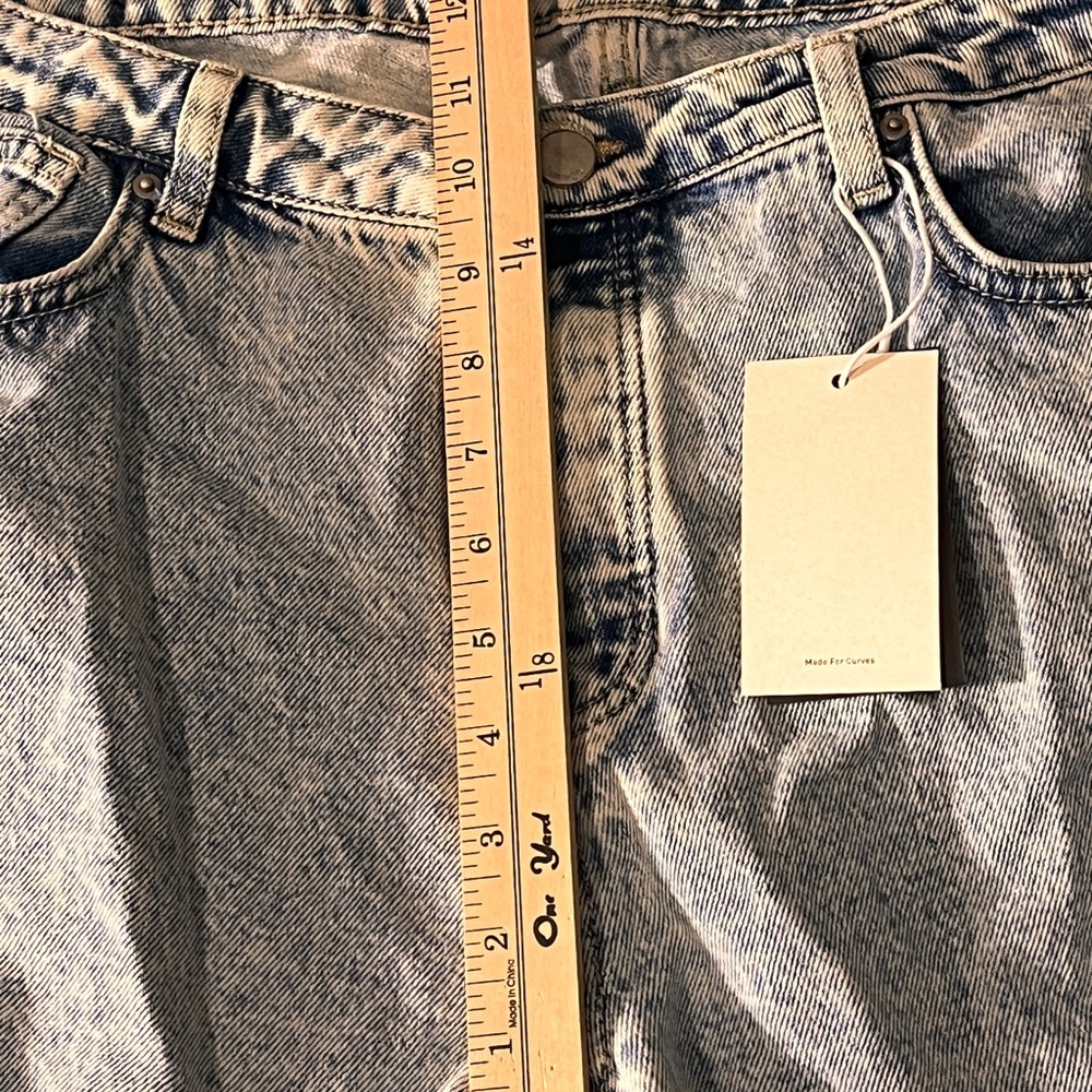 Flamingals Ripped Light Denim Flare Jeans XL NWT - Picture 10 of 11